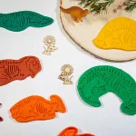 cortapastas fósiles de dinosaurios