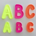 letras rellenables fluorescentes mayusculas