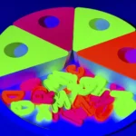 letras rellenables fluorescentes mayusculas