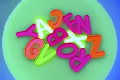 letras rellenables fluorescentes mayusculas