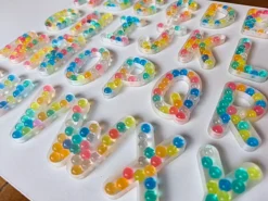 letras rellenables transparentes mayusculas