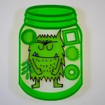 Monstruo de colores mesa de luz