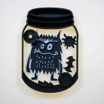 Monstruo de colores mesa de luz