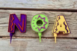 letras y números para velas de cumpleaños