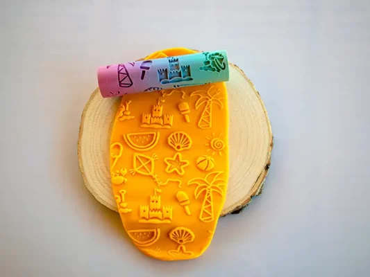 rodillo para plastilina de verano