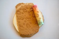 rodillo para plastilina con relieve