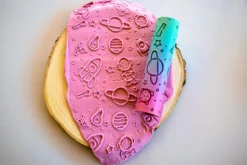 rodillo para plastilina con relieve