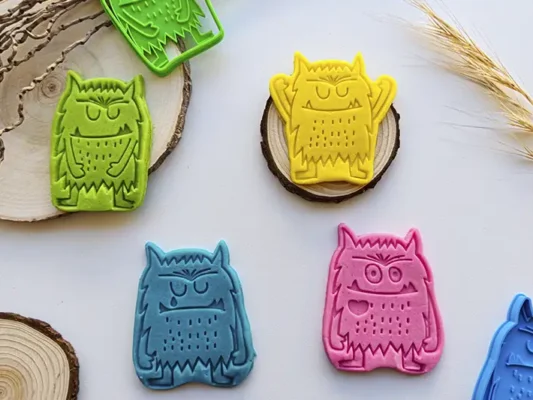 moldes Monstruo de colores