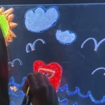 Pizarra led transparente