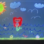 Pizarra led transparente