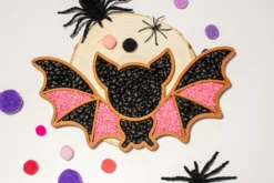 bandeja sensorial rellenable Halloween murcielago