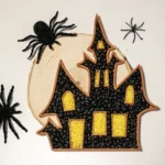 bandeja sensorial rellenable Halloween castillo