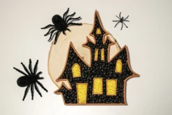 bandeja sensorial rellenable Halloween castillo