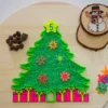bandeja sensorial rellenable Arbol de Navidad luz negra