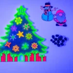 bandeja sensorial rellenable Arbol de Navidad luz negra