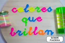 Abecedario fluorescente minusculas enlazadas