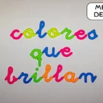 Abecedario fluorescente minusculas enlazadas