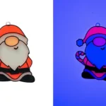 Adornos árbol de Navidad fluorescentes para luz negra