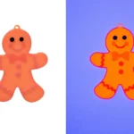 Adornos árbol de Navidad fluorescentes para luz negra