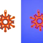 Adornos árbol de Navidad fluorescentes para luz negra