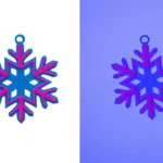 Adornos árbol de Navidad fluorescentes para luz negra