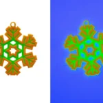 Adornos árbol de Navidad fluorescentes para luz negra