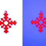 Adornos árbol de Navidad fluorescentes para luz negra