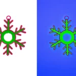 Adornos árbol de Navidad fluorescentes para luz negra