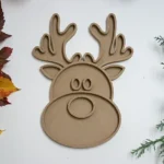 Bandeja sensorial rellenable Navidad_reno