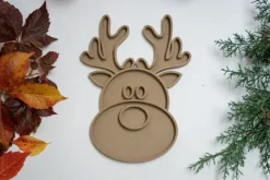 Bandeja sensorial rellenable Navidad_reno