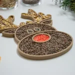 Bandeja sensorial rellenable Navidad_reno