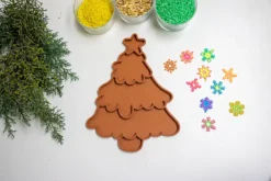 Bandeja sensorial rellenable arbol de Navidad