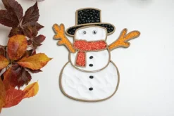 Bandeja sensorial rellenable muñeco de nieve