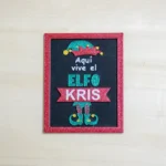 Puerta Elfo de Navidad