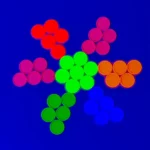 fichas para bingo - discos de colores fluorescentes - contadores fluorescentes