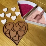 bandeja sensorial rellenable corazon