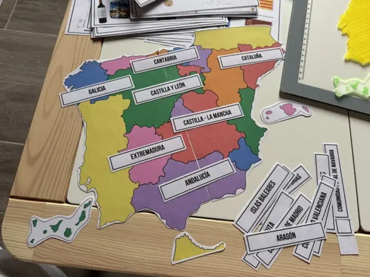 Actividades para aprender el mapa de España por comunidades