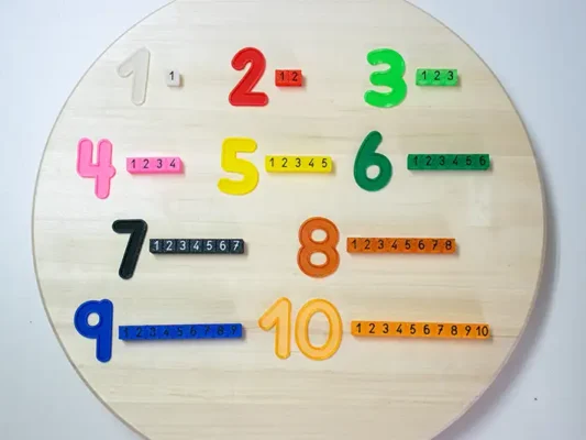 números cuisenaire translúcidos