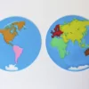 Puzle mapamundi - planisferio Montessori translúcido