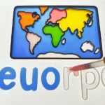 bandeja sensorial rellenable mapamundi