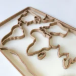 bandeja sensorial rellenable mapamundi