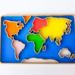 bandeja sensorial rellenable mapamundi