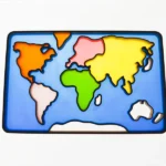 bandeja sensorial rellenable mapamundi