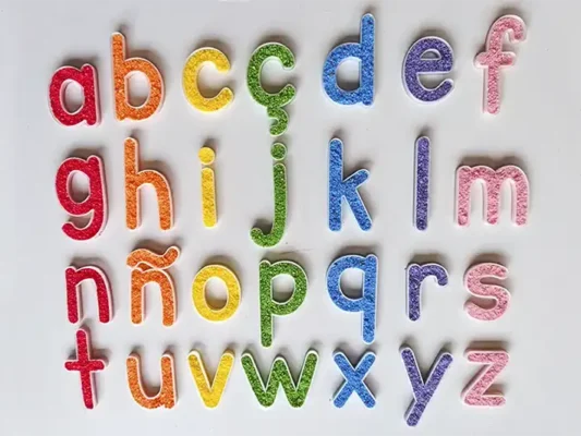 letras rellenables minúsculas