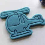 molde de plastilina de helicóptero