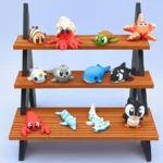 mini animal articulado 3d - animales marinos