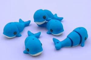 mini animal articulado 3d - ballena