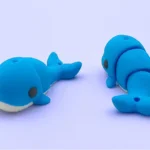 mini animal articulado 3d - ballena