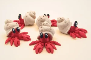 mini animal articulado 3d - cangrejo