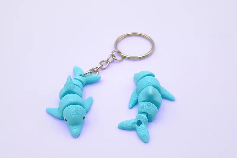 mini animal articulado 3d - delfín